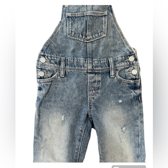 Distressed Acid-Wash Jean Overalls for
Girls | Old Navy - Picture 3 of 8